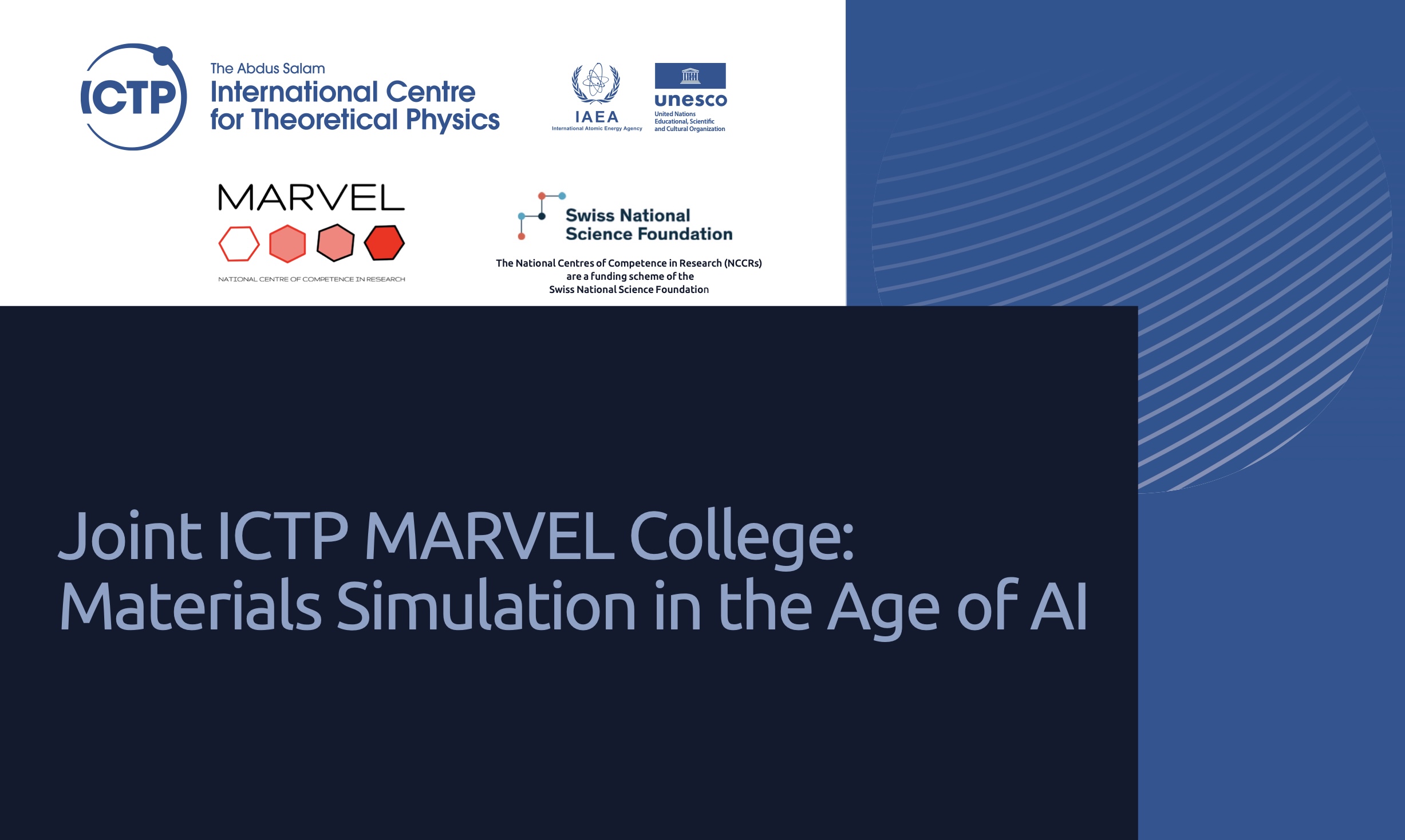 ictp marvel shool trieste 2026